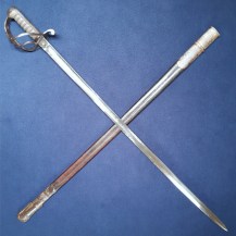 Scottish 90th Foot (Scottish Rifles) Officers Sword, 1879, Major William Henry Vicars 2